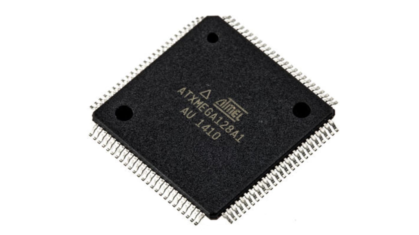 Microchip AVR XMEGA マイコン, 32MHz, 128 + 8 kB, フラッシュ, 100-Pin TQFP