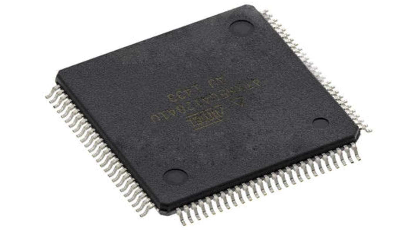 Microchip ATXMEGA128A1U-AU, 8bit AVR Microcontroller, AVR XMEGA, 32MHz, 128 + 8 kB Flash, 100-Pin TQFP