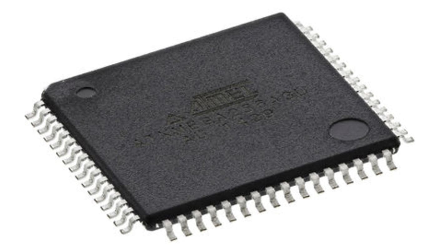 Microchip AVR XMEGA マイコン, 32MHz, 256 + 8 kB, フラッシュ, 64-Pin TQFP