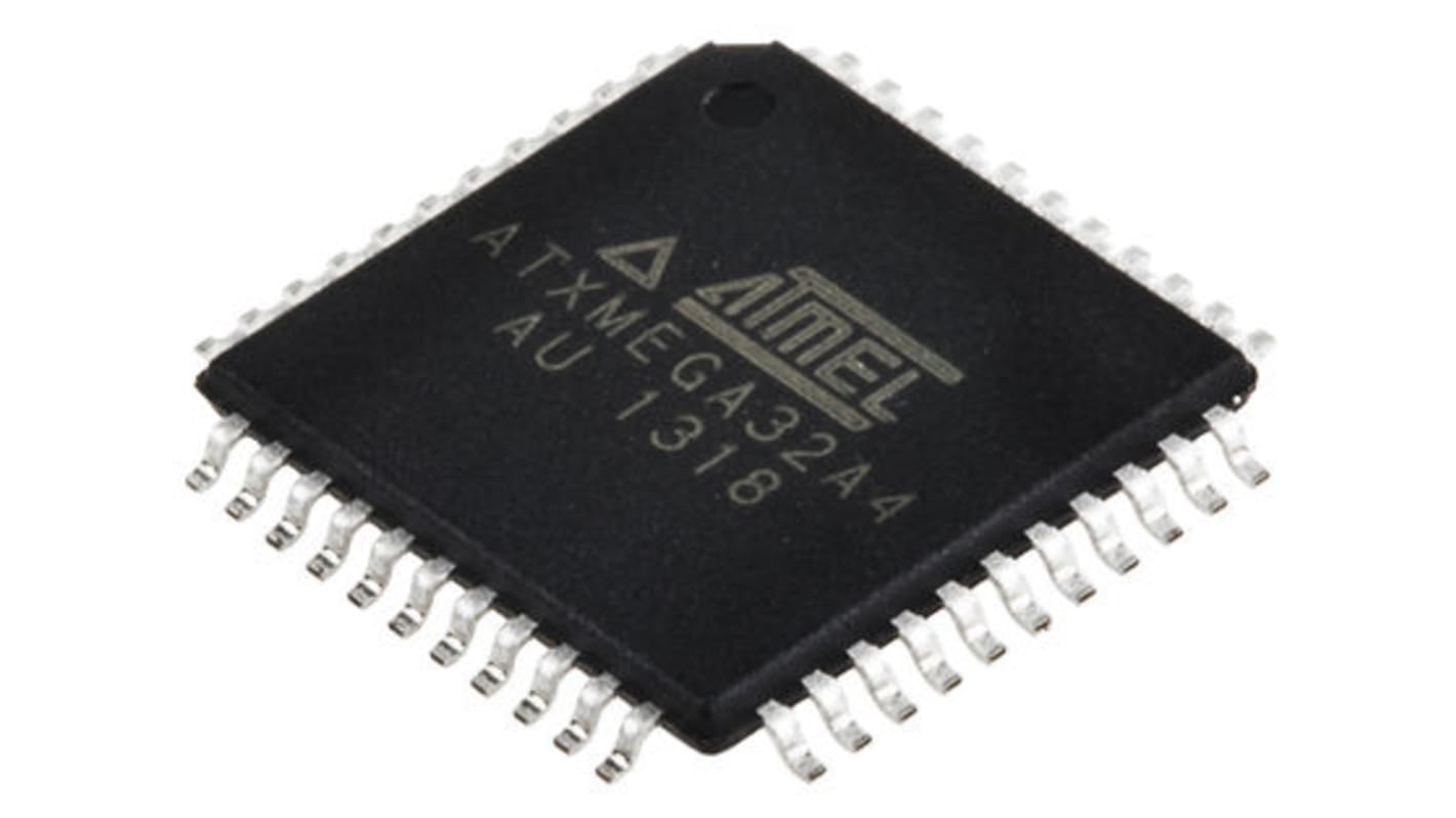 Microchip AVR XMEGA A4 マイコン, 32MHz, 32 + 4 kB, フラッシュ, 44-Pin TQFP