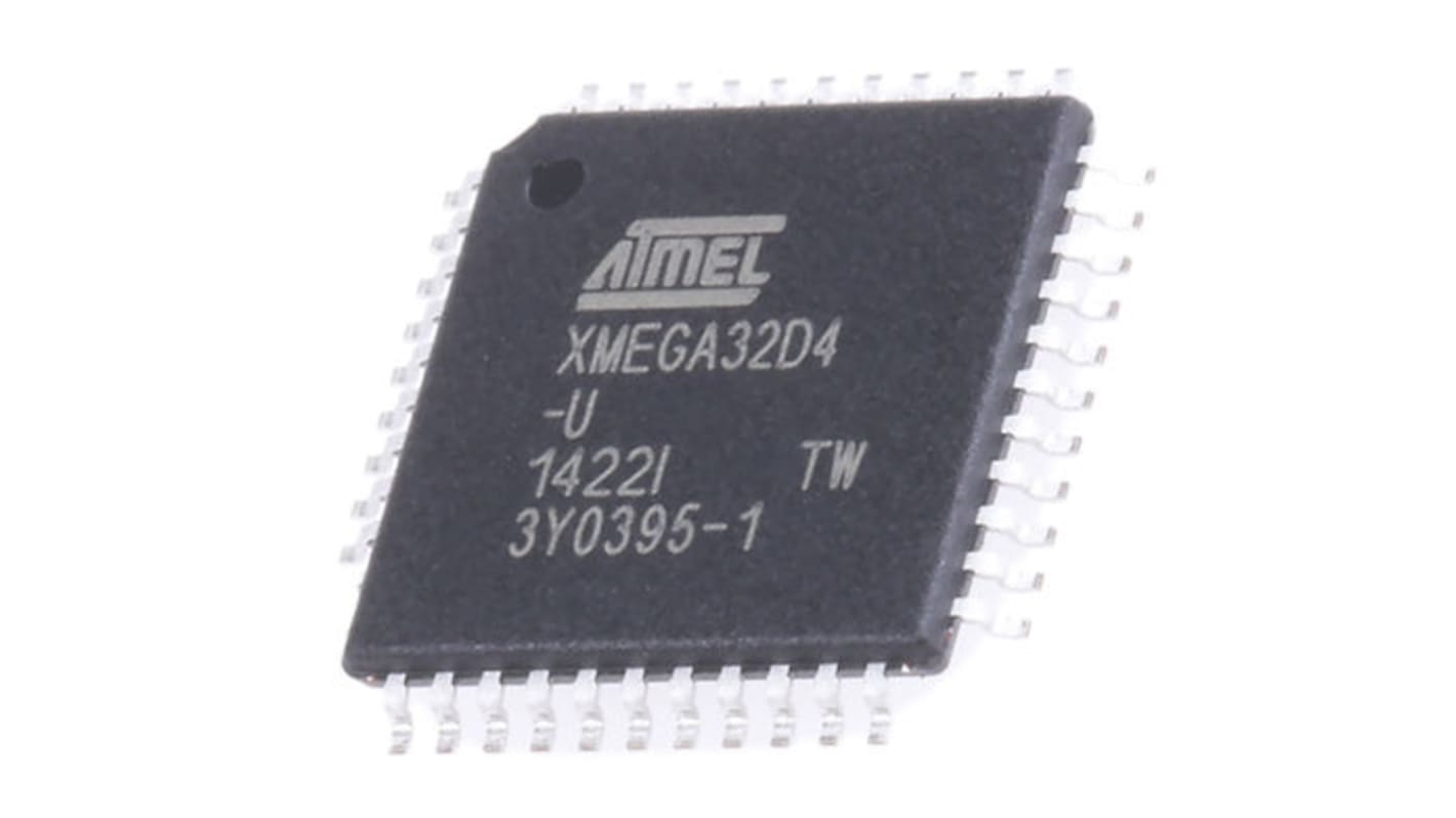 Microchip AVR XMEGA系列单片机, AVR内核, 44针, TQFP封装, 0CAN通道