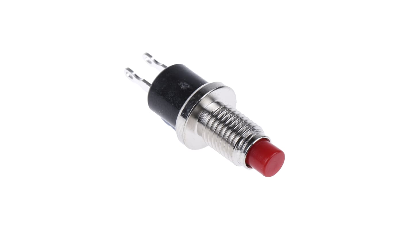 KNITTER-SWITCH Miniature Push Button Switch, Momentary, Panel Mount, 7.4mm Cutout, SPST, 250V ac