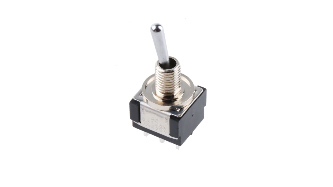 KNITTER-SWITCH Toggle Switch, Panel Mount, On-On, DPDT, Solder Terminal