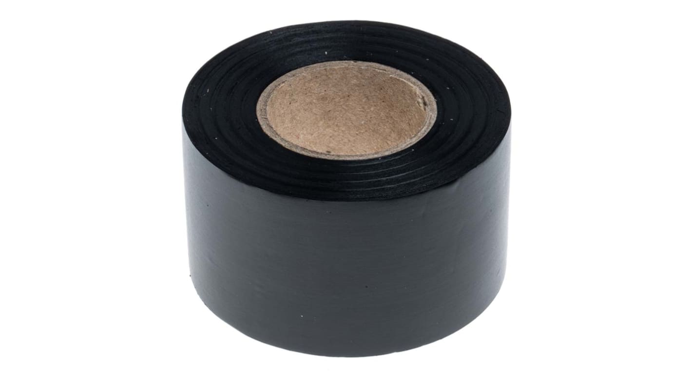 RS PRO PVC电工胶带, 黑色, 38mm宽 x 20m长 x 0.13mm厚, 最高+70°C, 236602