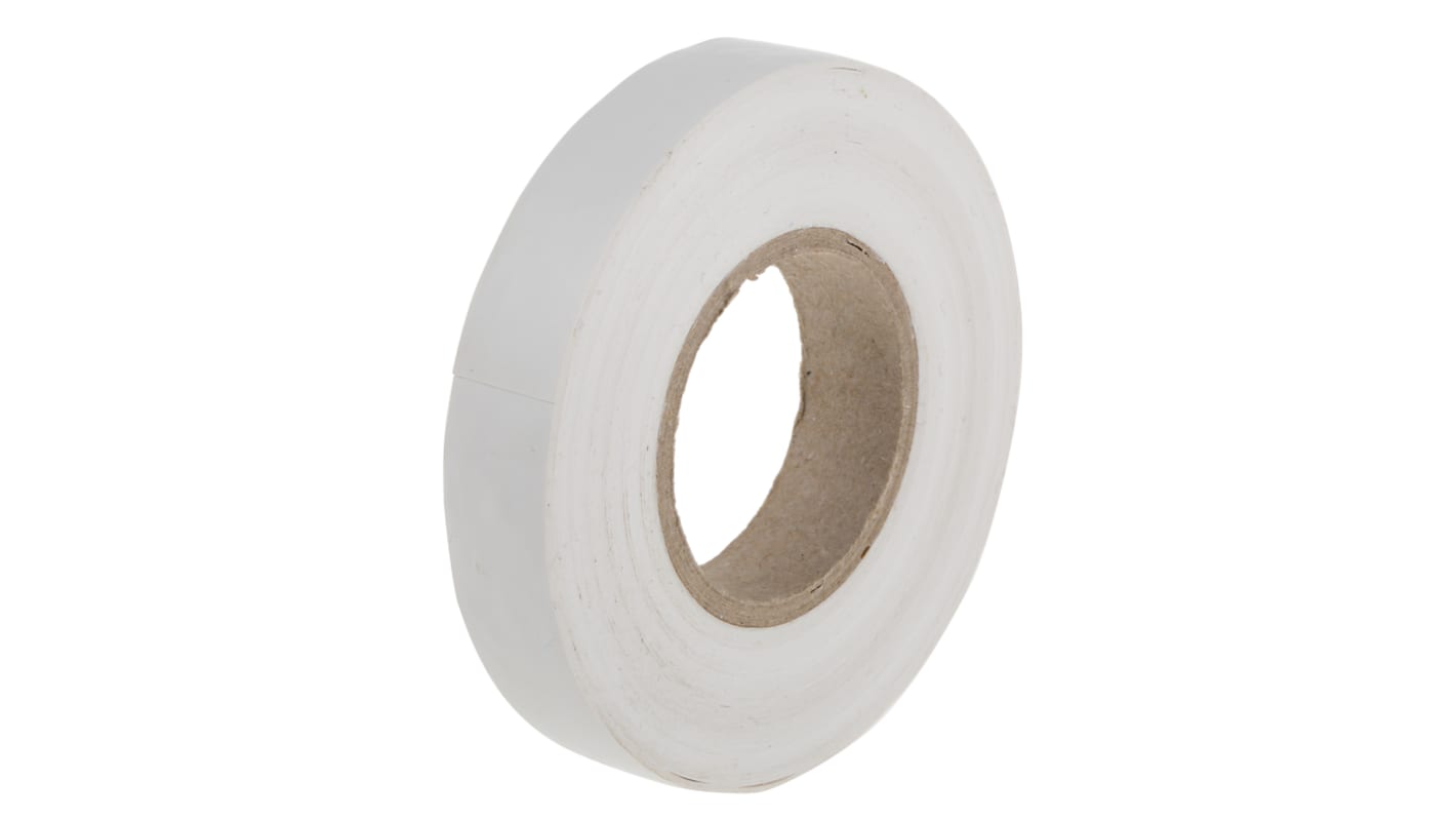 RS PRO White PVC Electrical Tape, 12mm x 20m