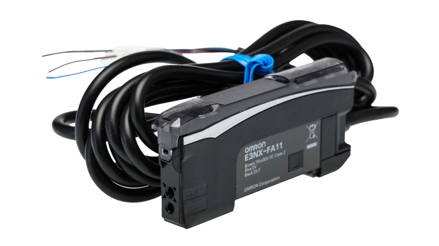 Sensore per fibre ottiche Omron, NPN, Precablato, 10 → 30 V c.c.