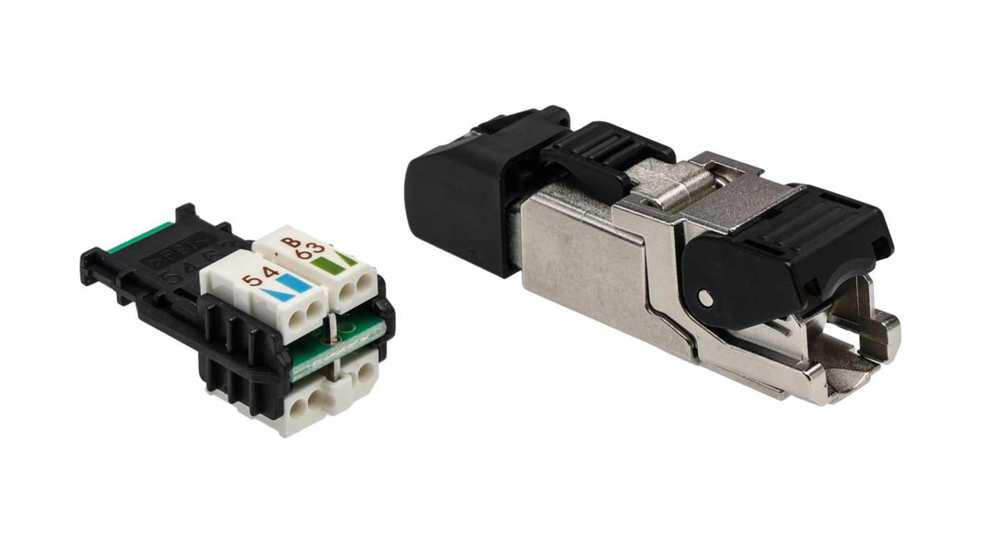 Molex 130047 Series Male RJ45 Connector, Cable Mount, Cat5e, Cat6a Straight 8P8C -Way