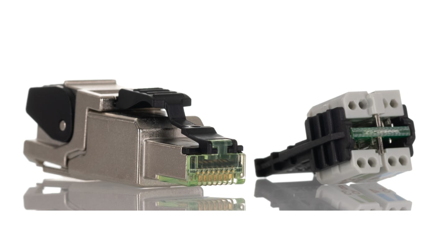 Molex 130047 Series Male RJ45 Connector, Cable Mount, Cat5e, Cat6a Straight 8P8C -Way