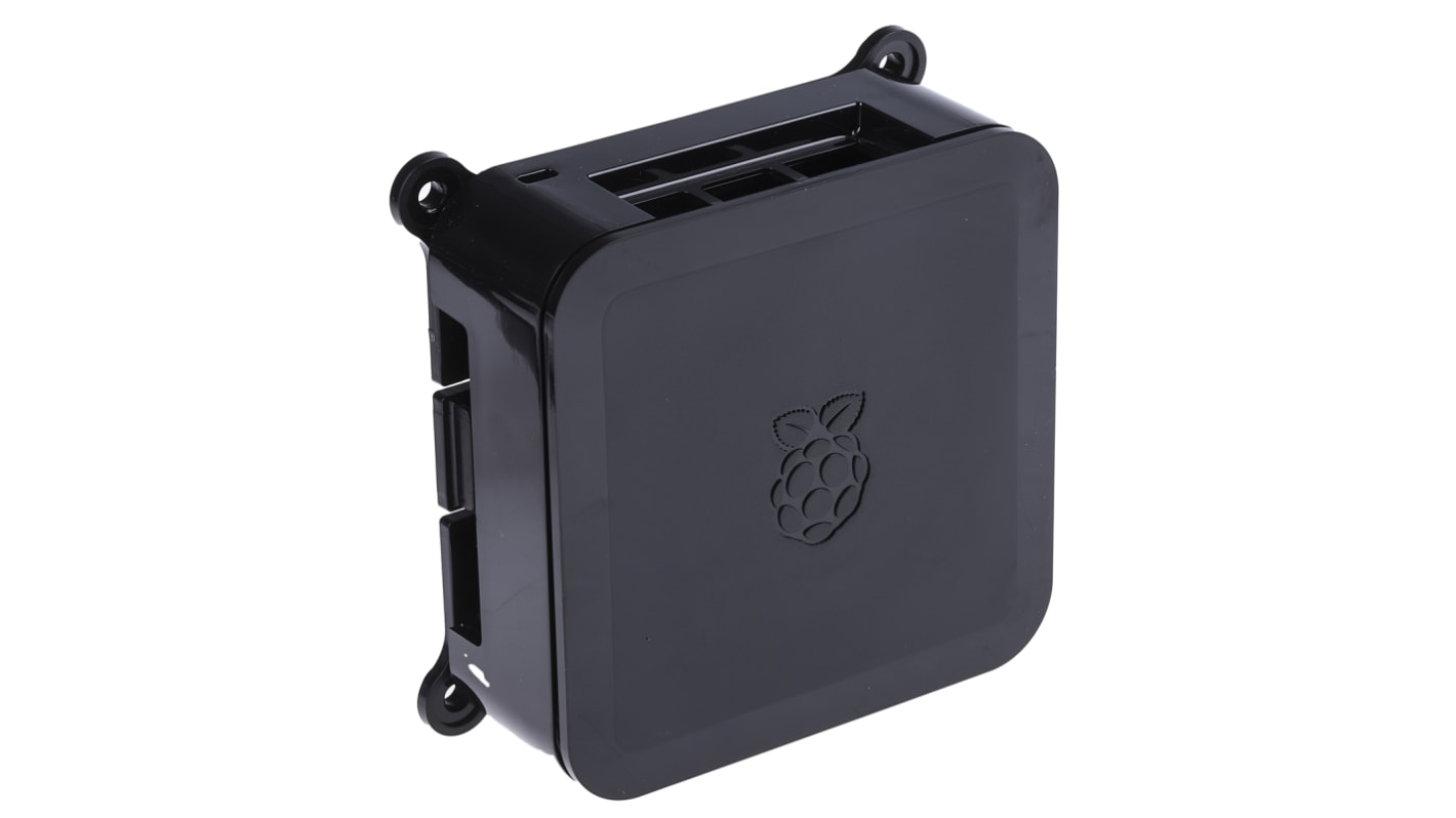 DesignSpark ABS Case for use with Raspberry Pi 2, Raspberry Pi 3, Raspberry Pi B+ in Black
