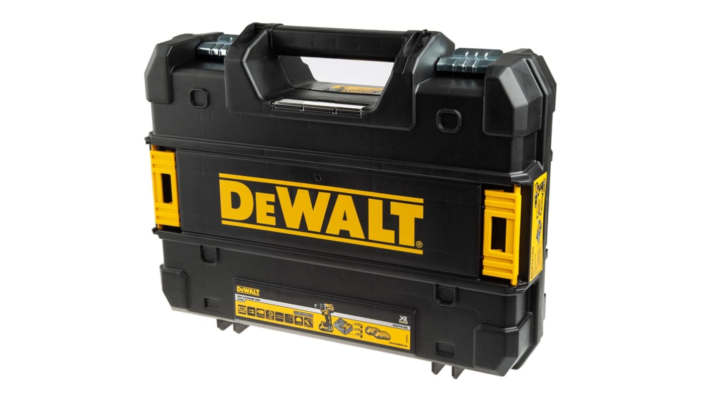 Taladro-atornillador DeWALT a batería Li-Ion de 18V 2Ah 460W, DCD791D2 con 2 baterías, Enchufe UK