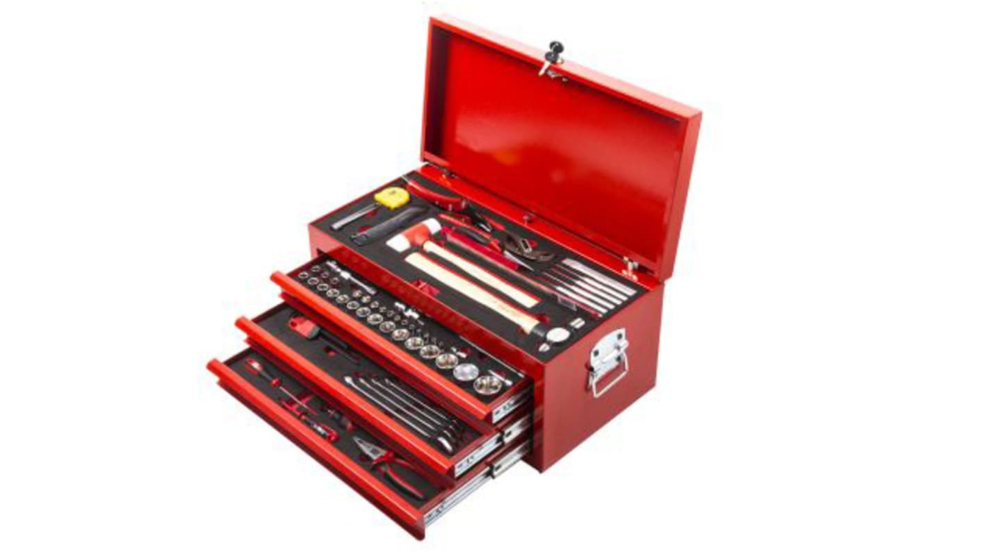 RS PRO 98 Piece Mechanical Tool Kit with Case