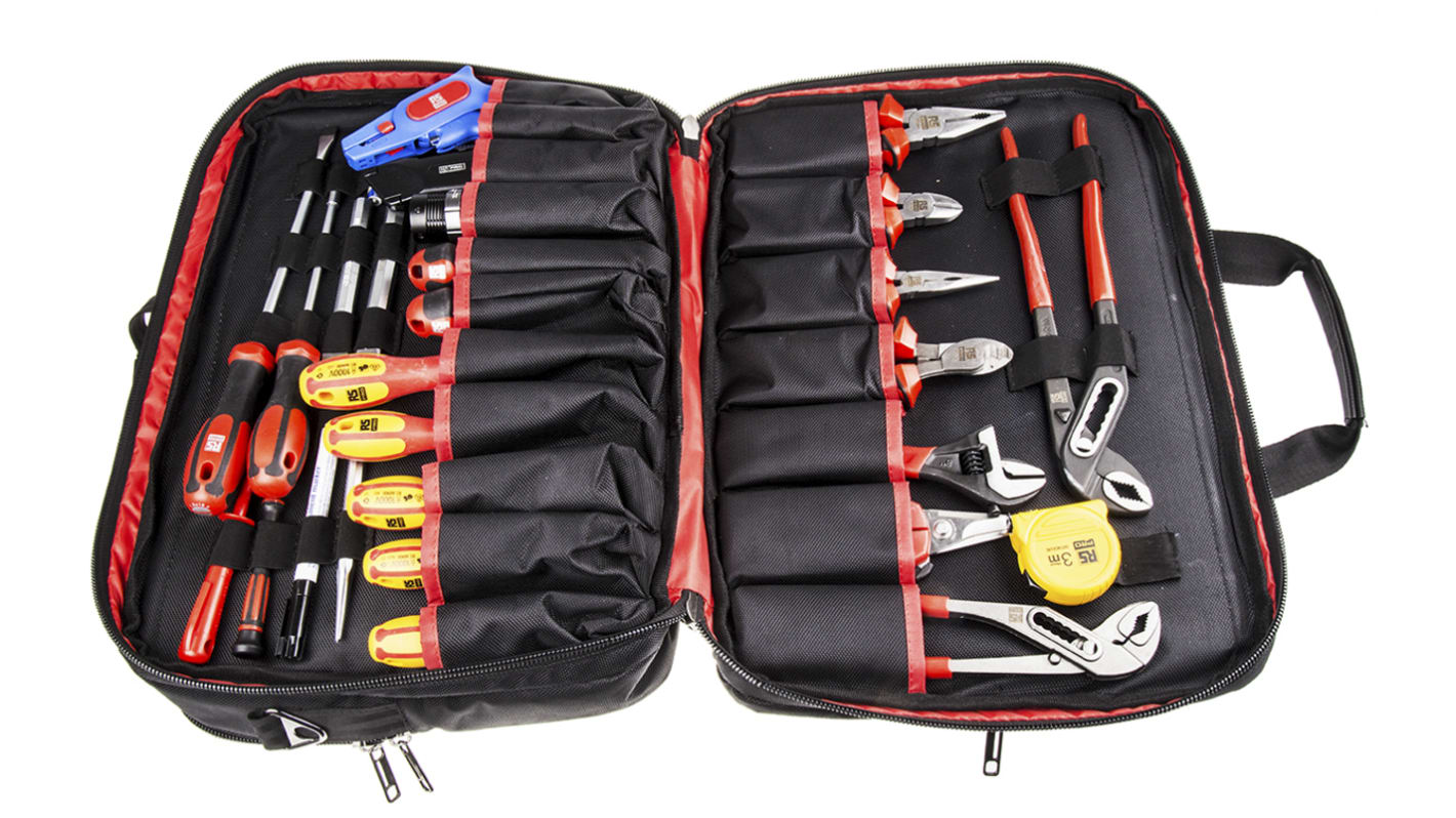 RS PRO 32 Piece Electricians Tool Kit with Case, VDE Approved