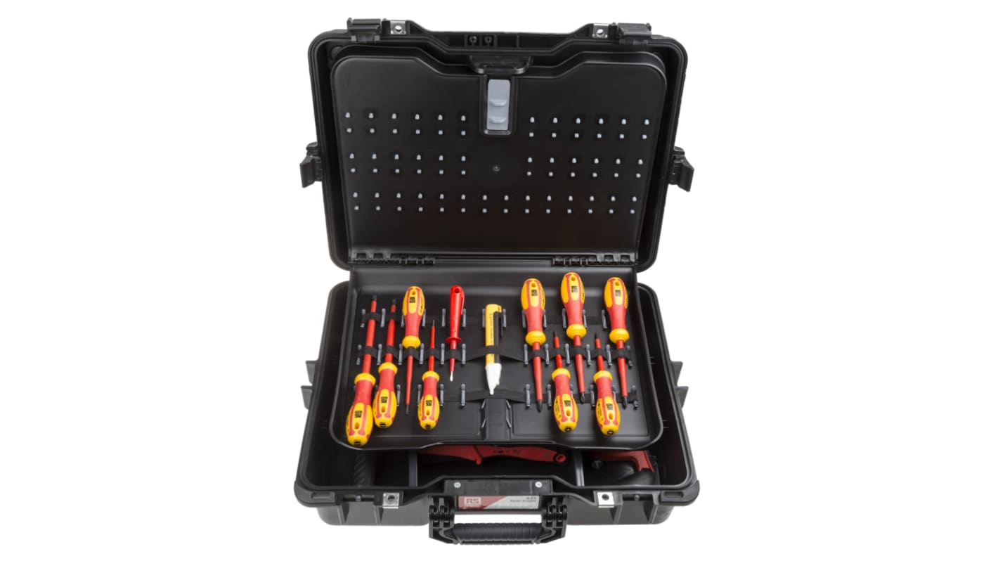 RS PRO 36 Piece Electricians Tool Kit with Case, VDE Approved