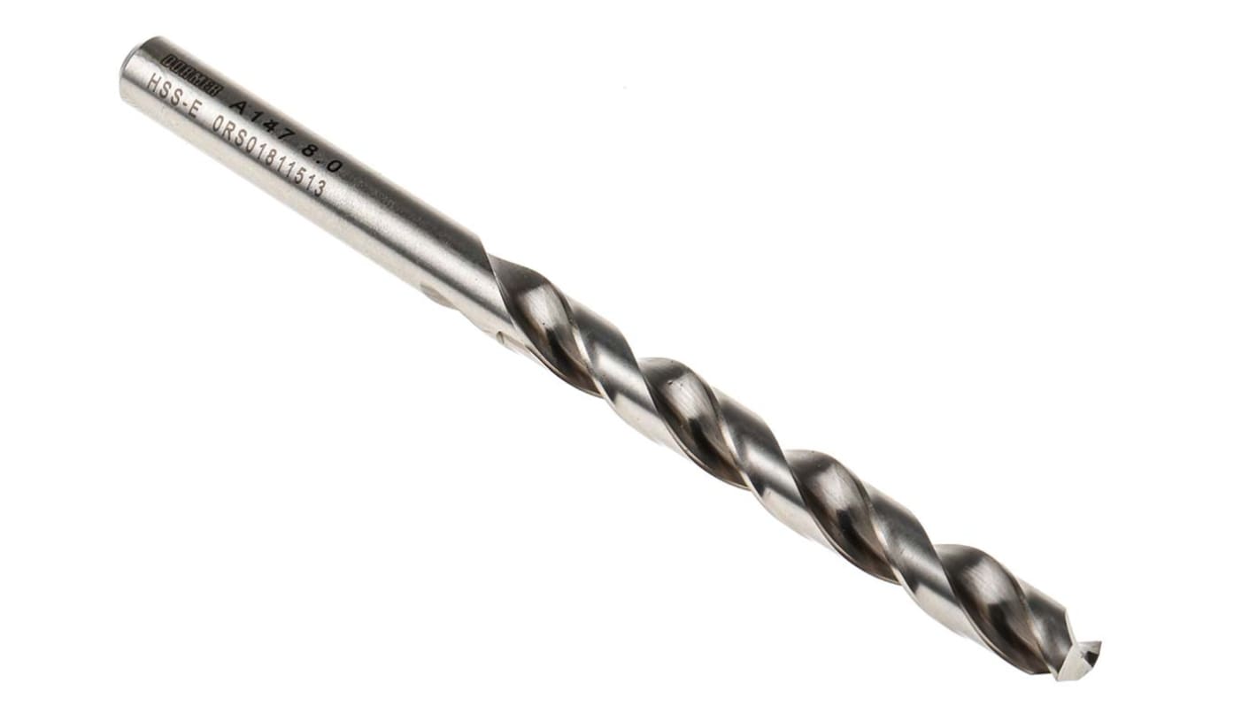 Dormer A147 Series HSS-E Twist Drill Bit, 8mm Diameter, 117 mm Overall