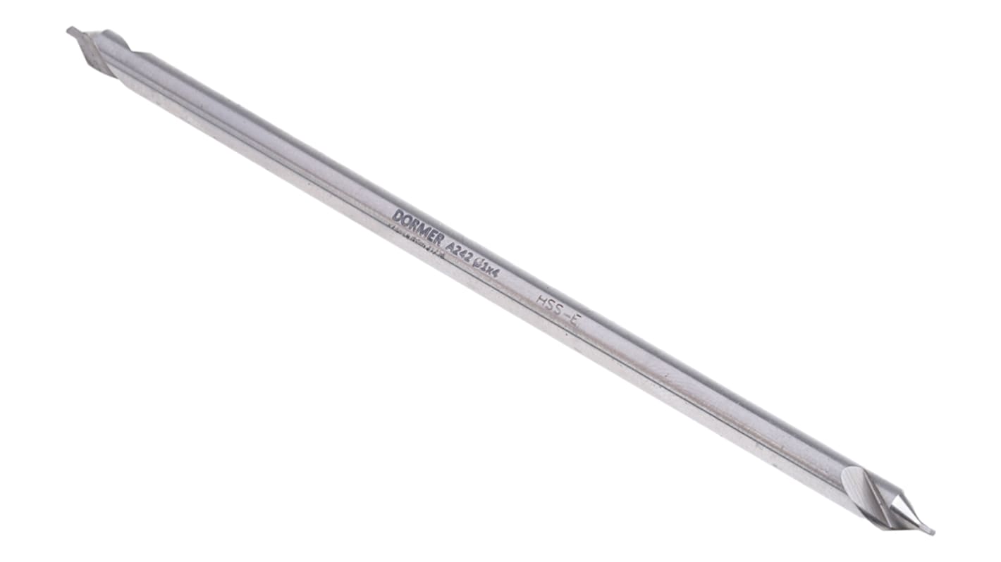 Broca cónica de centrar HSS-E Dormer, diámetro 1mm x 100 mm