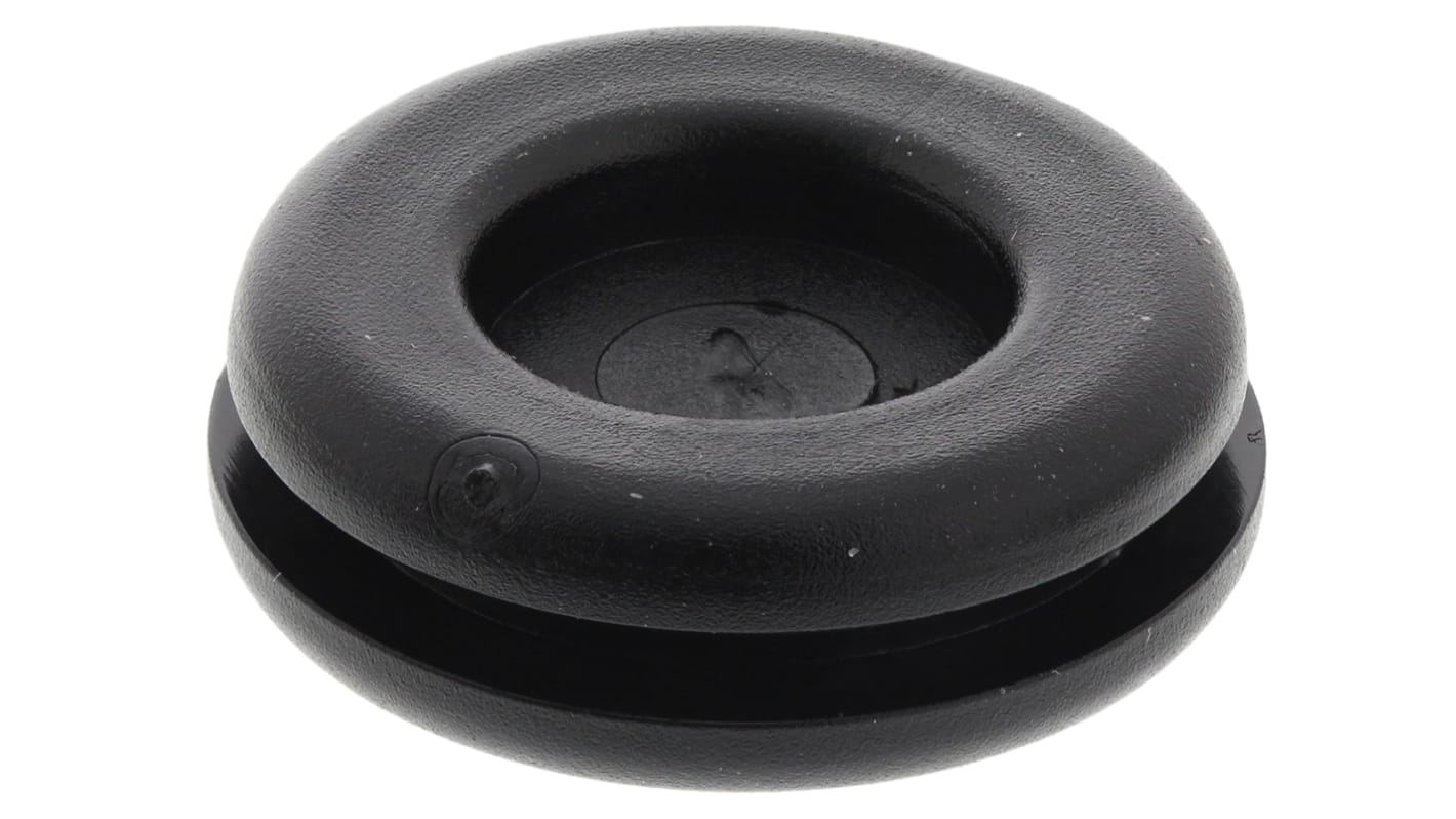 SES Sterling DG Black PVC 18mm Cable Grommet for Maximum of 11mm Cable Dia. 01330352010