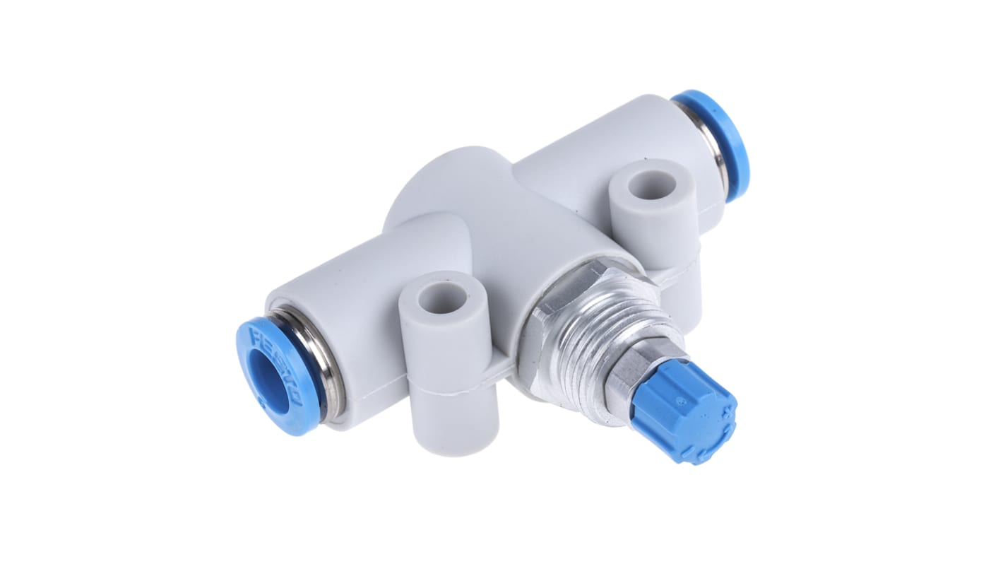 Festo GR Series Tube Flow Valve, 6mm Tube Inlet Port x 6mm Tube Outlet Port, 193969