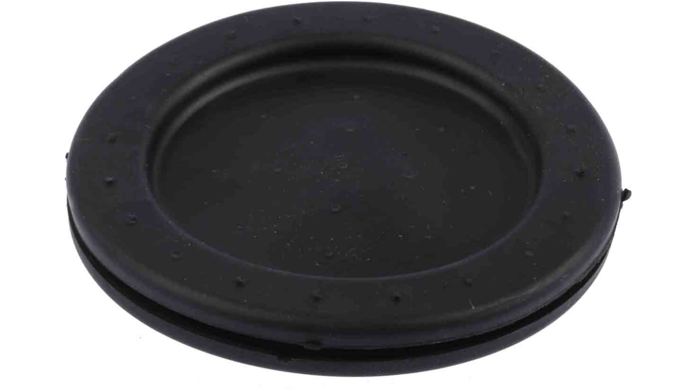 RS PRO Black Polychloroprene 64mm Cable Grommet for Maximum of 53mm Cable Dia.