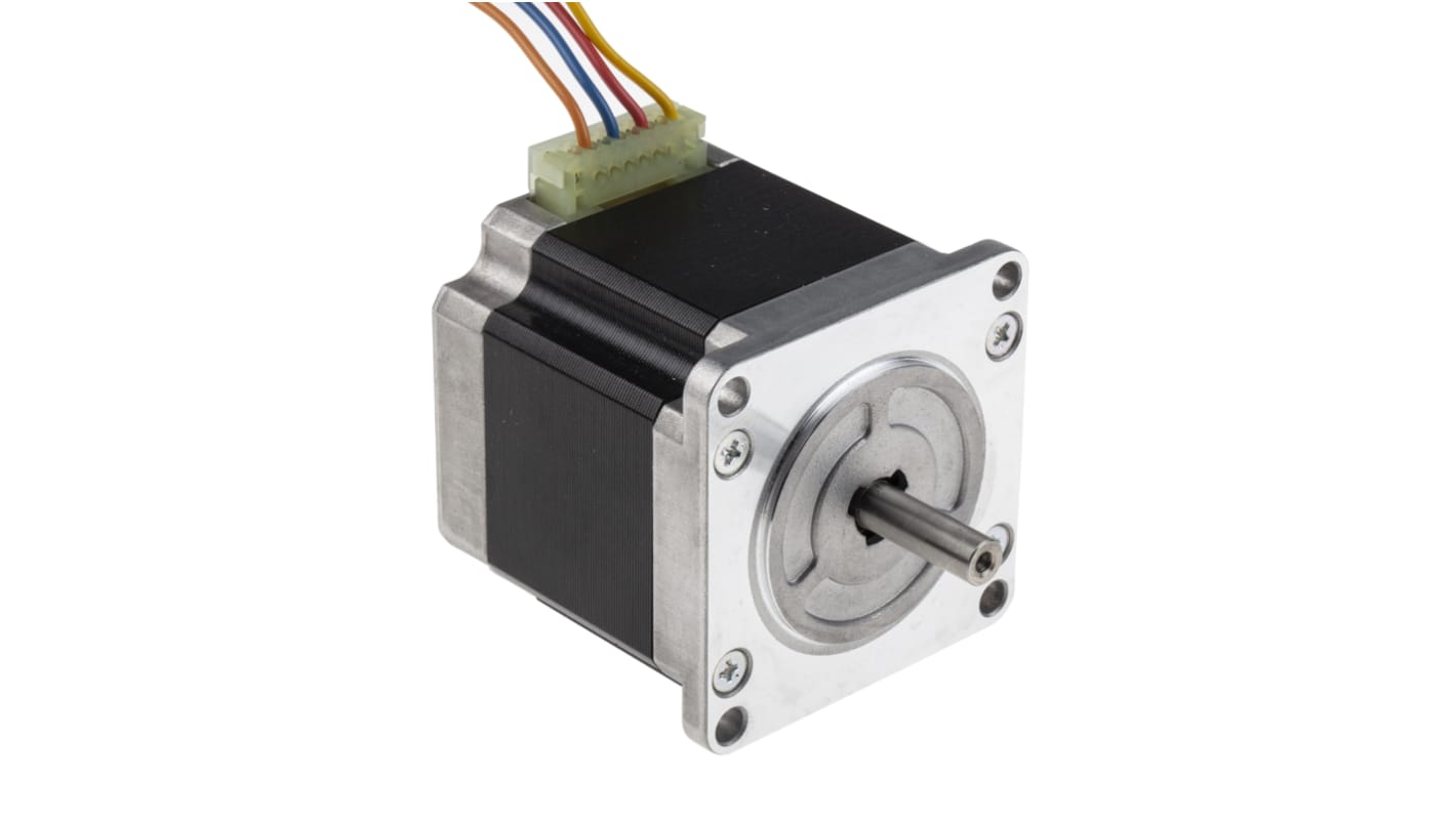 Sanyo Denki 103H7 Series Hybrid, Single Shaft Stepper Motor, 0.83Nm Torque, 24 V, 1.8°, 56 x 56mm Frame, 6.35mm Shaft