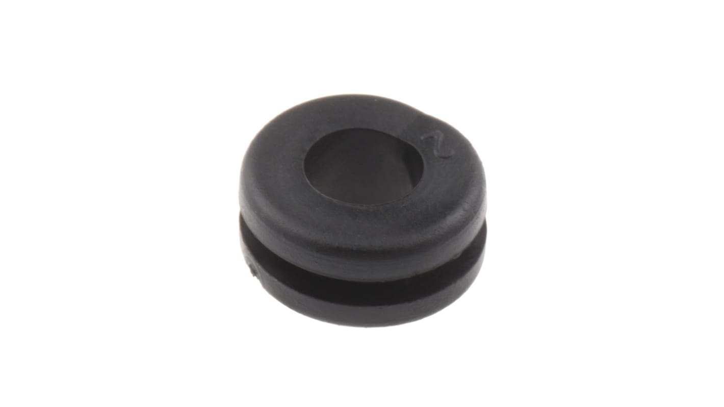 Passacavo Passacavi RS PRO, Nero, in PVC 1.5mm, diametri da Maximum of 6mm 9mm