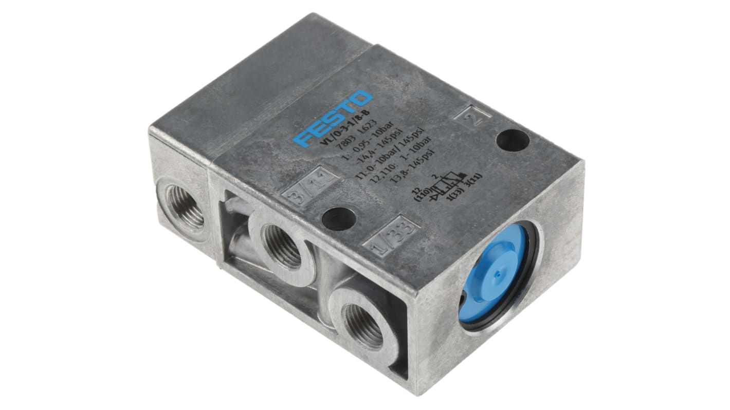 Festo 3/2 Pneumatic Solenoid Valve - Pneumatic G 1/8 Classic Tiger Series, 7803