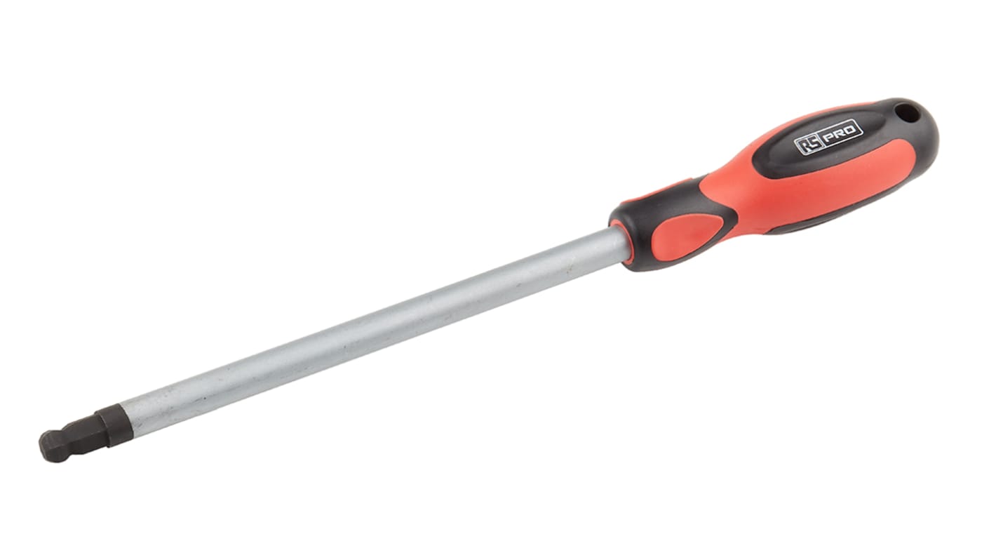 RS PRO Ball End Hexagon  Screwdriver, 10 mm Tip, 200 mm Blade
