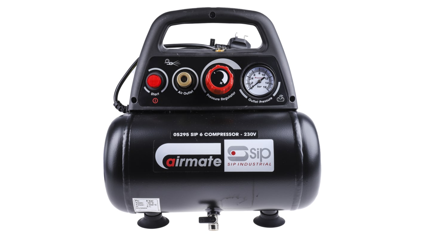 SIP 6 l Air Compressor, 8bar, 9.5kg