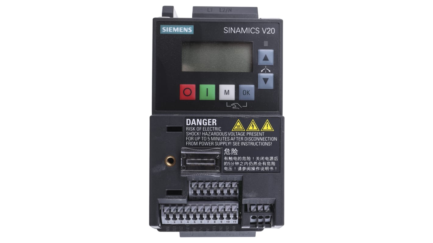 Rs-Online Inverter Siemens 0 75 W 230 V c.a. 1 fase 0 → 550Hz