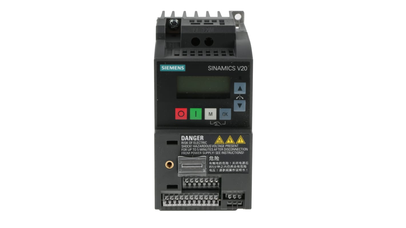 Rs-Online Inverter Siemens 0 75 W 230 V c.a. 1 fase 0 → 550Hz