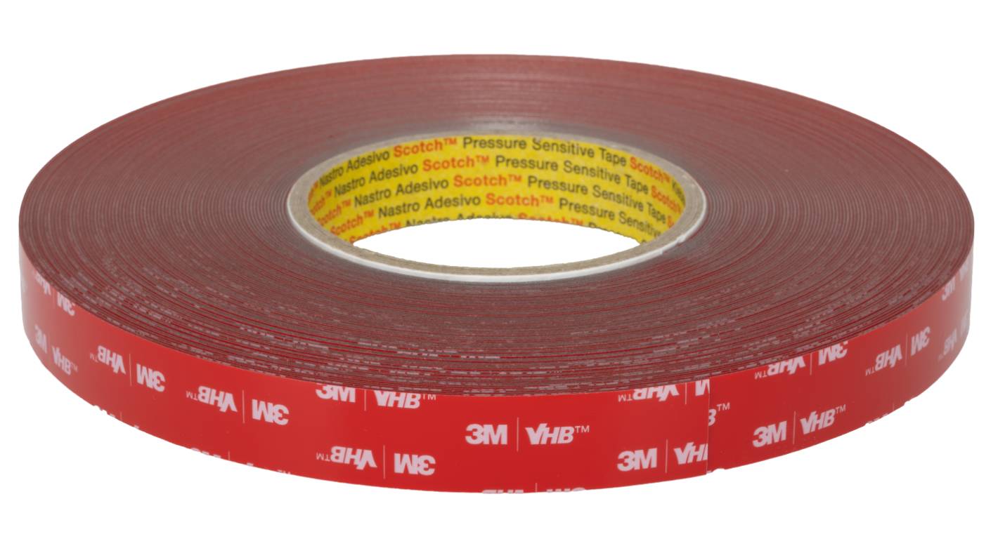 Cinta de espuma acrílica 3M GPH-060GF de color Gris, 19.0mm x 33.0m, grosor 0.60mm