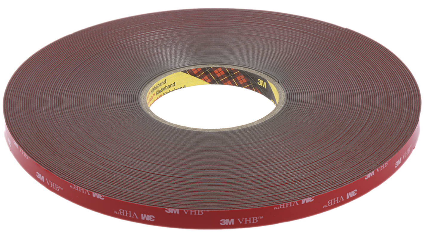 3M GPH-110GF, VHB™ Grey Foam Tape, 12.0mm x 33.0m, 1.10mm Thick