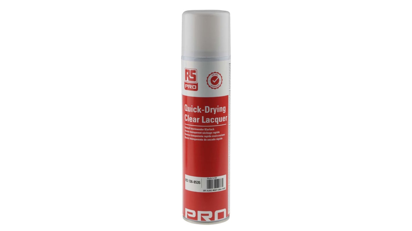 Revestimiento para PCB RS PRO transparente, Aerosol de 400 ml, 42.6kV/mm