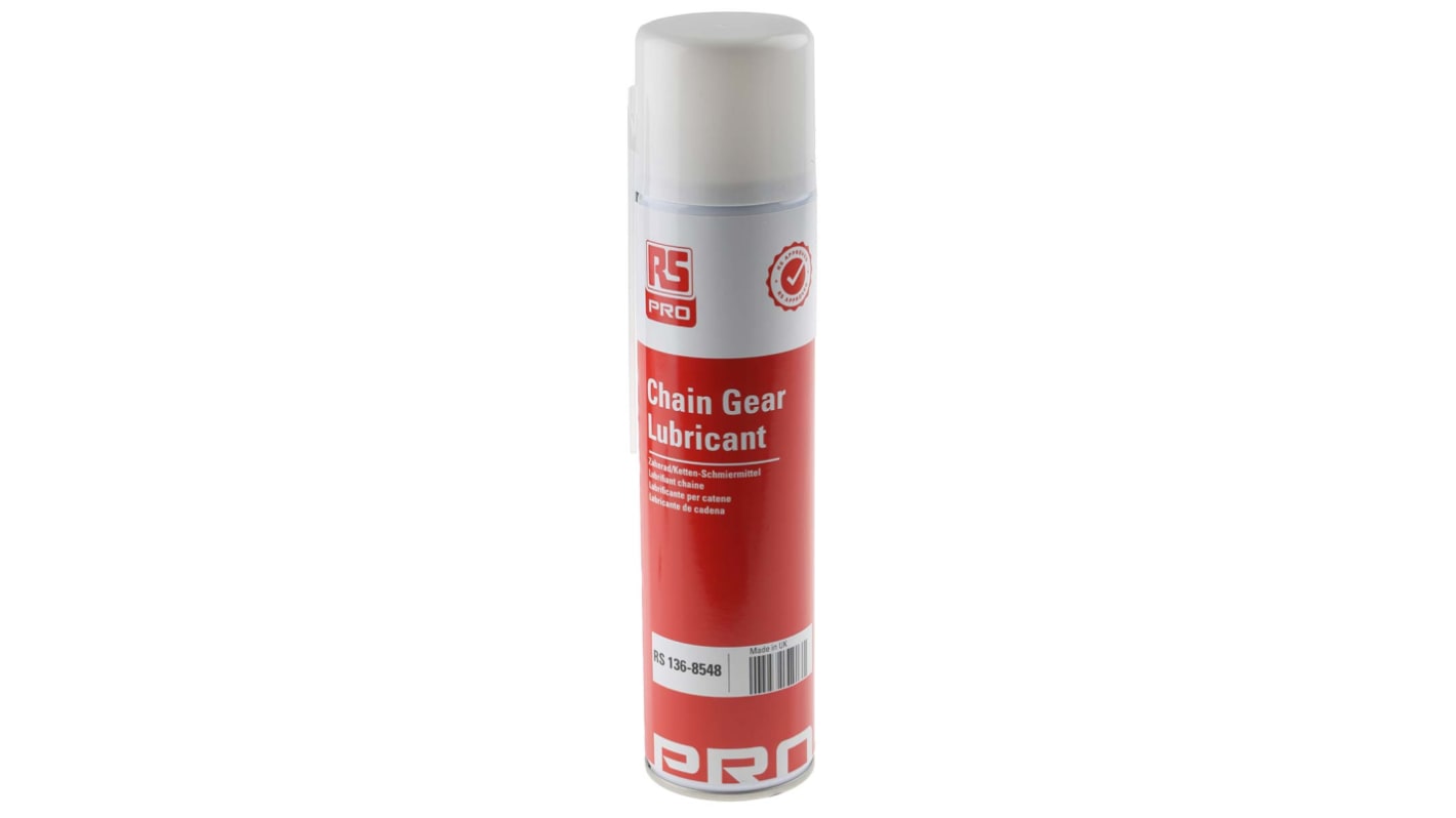 RS PRO Chain Gear Schmierstoff PTFE, Spray 400 ml