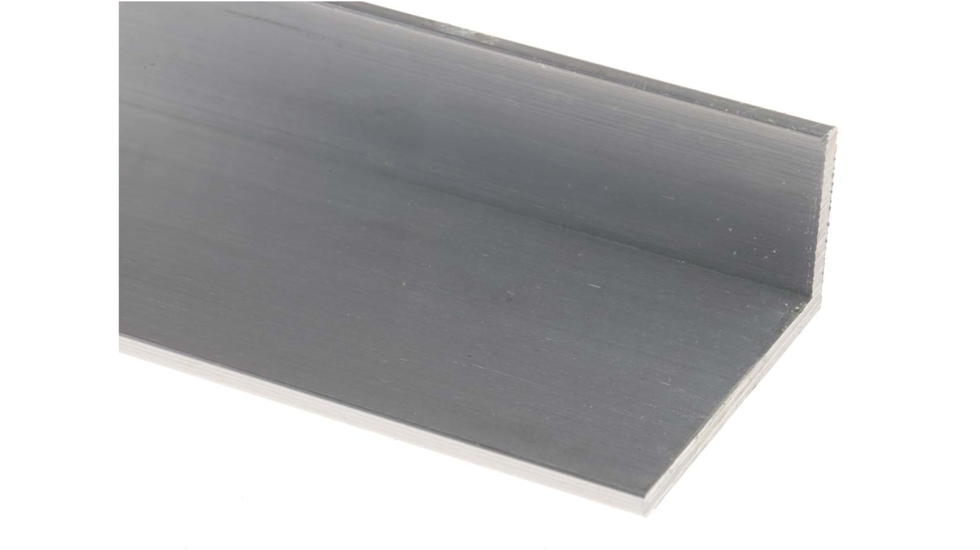 Angolare metallico 6082-T6 RS PRO in Alluminio, 1m x 50mm x 25mm x 3mm