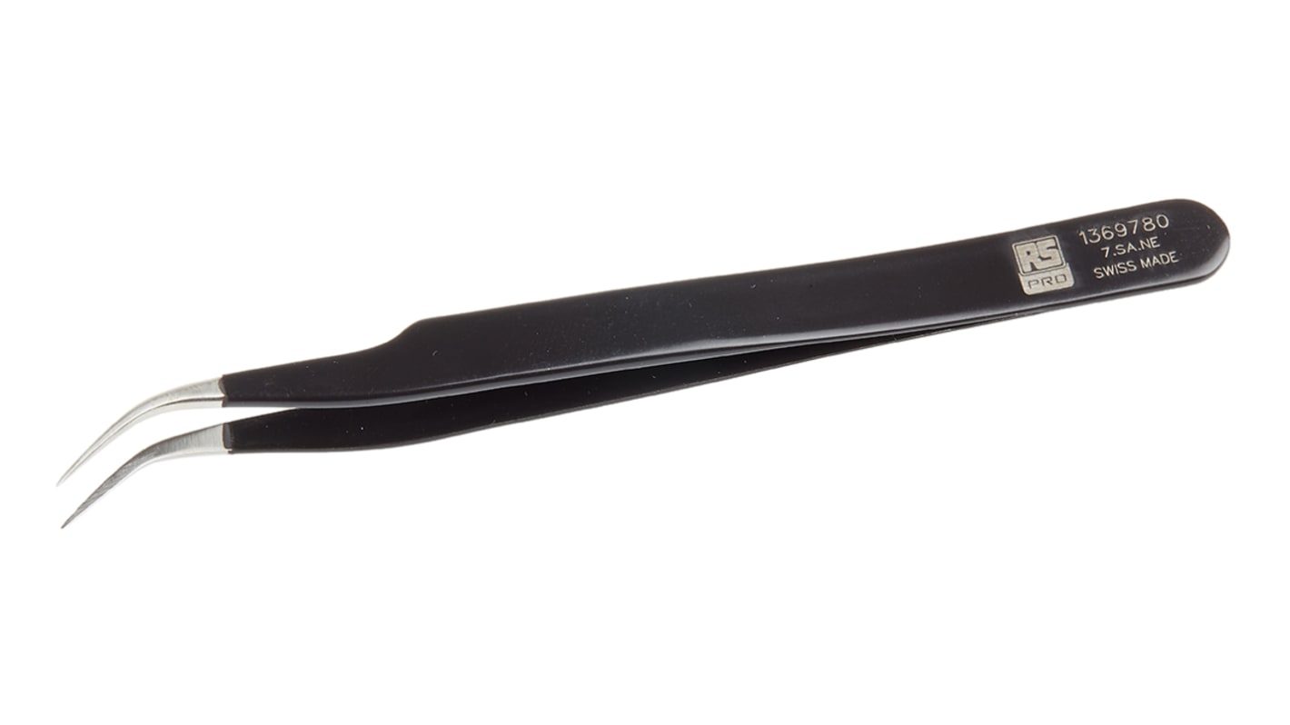 RS PRO 120 mm, Stainless Steel, ESD Tweezers