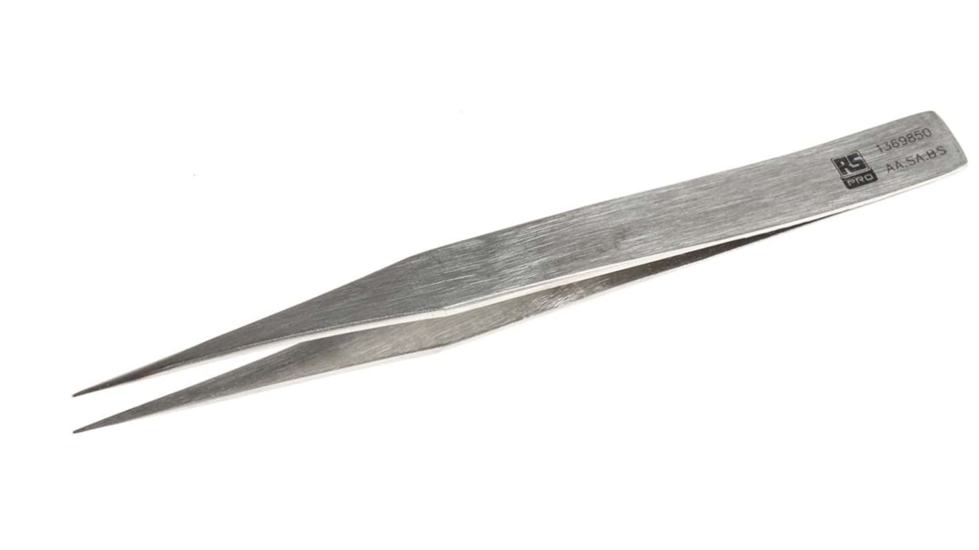 Pinzette RS PRO AA.SA in Acciaio inox, 130 mm mm, anti-magnetiche