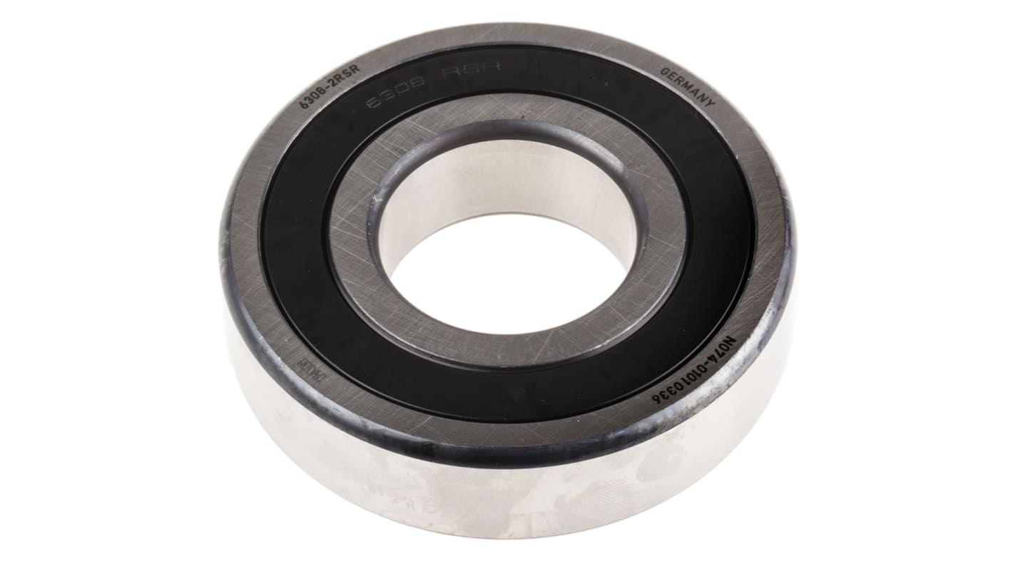 FAG 6308-2RSR Single Row Deep Groove Ball Bearing- Both Sides Sealed 40mm I.D, 90mm O.D