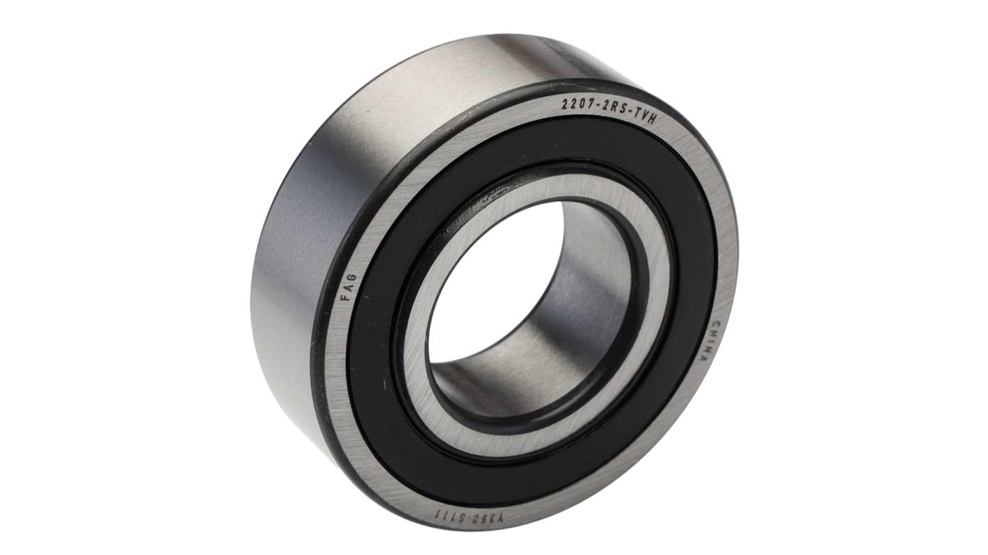 FAG 2207-2RS-TVH Self Aligning Ball Bearing- Both Sides Sealed 35mm I.D, 72mm O.D