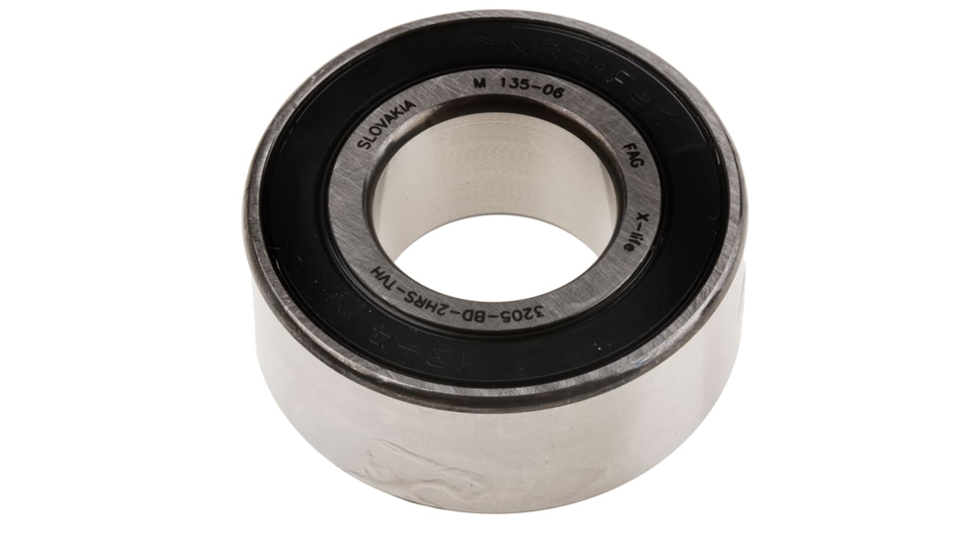 FAG 3205-BD-XL-2HRS-TVH Double Row Angular Contact Ball Bearing- Both Sides Sealed 25mm I.D, 52mm O.D