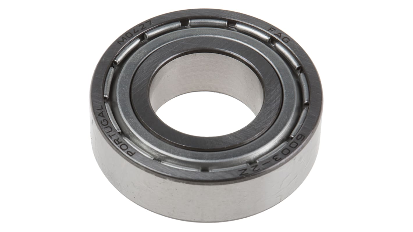 FAG 6003-2Z Single Row Deep Groove Ball Bearing- Both Sides Shielded 17mm I.D, 35mm O.D