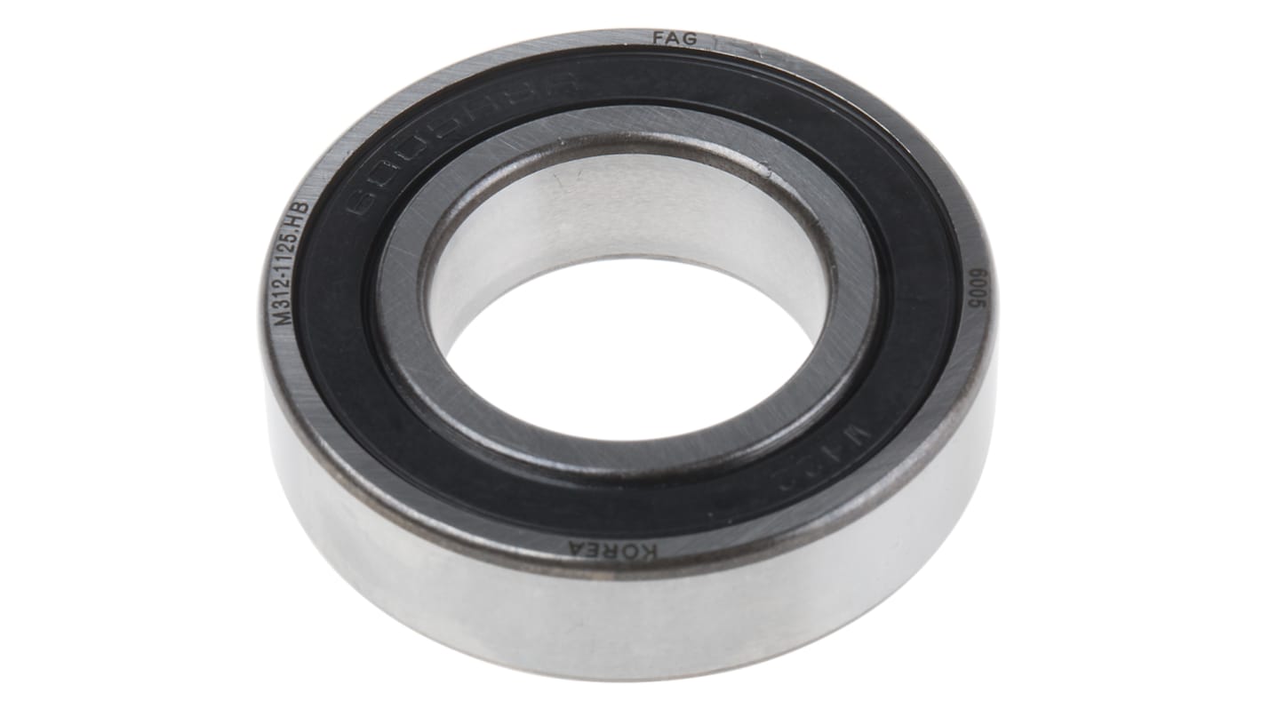 FAG 6005-C-2HRS Single Row Deep Groove Ball Bearing- Both Sides Sealed 25mm I.D, 47mm O.D