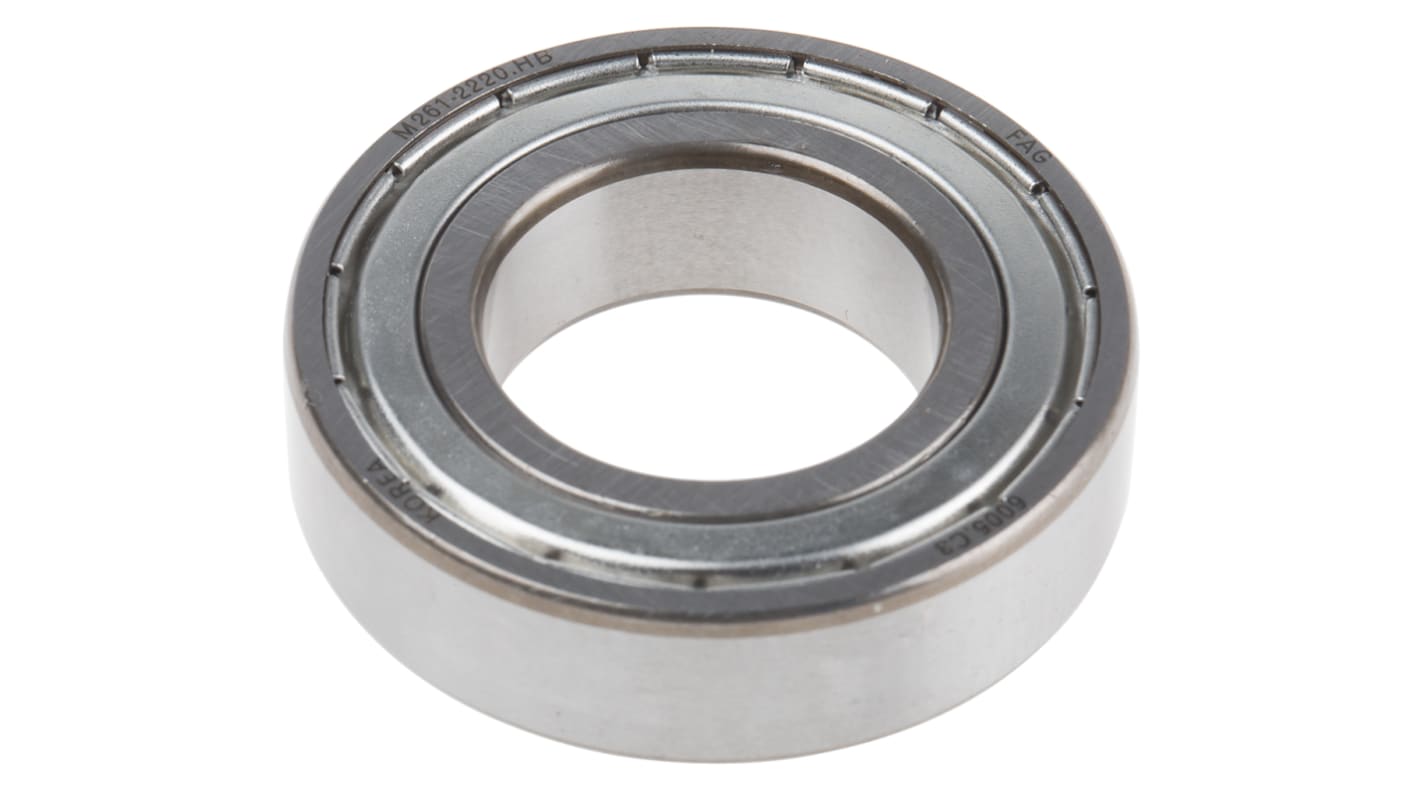 FAG 6005-2Z-C3 Single Row Deep Groove Ball Bearing- Both Sides Shielded 25mm I.D, 47mm O.D