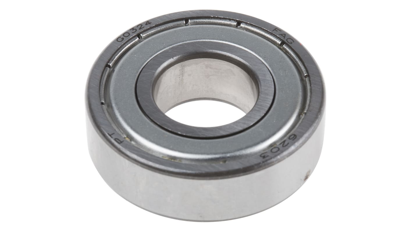 FAG 6203-C-2Z Single Row Deep Groove Ball Bearing- Both Sides Shielded 17mm I.D, 40mm O.D