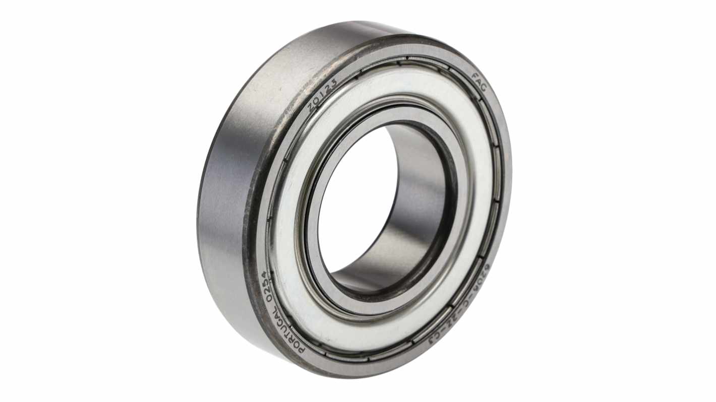 FAG 6206-2Z-C3 Single Row Deep Groove Ball Bearing- Both Sides Shielded 30mm I.D, 62mm O.D