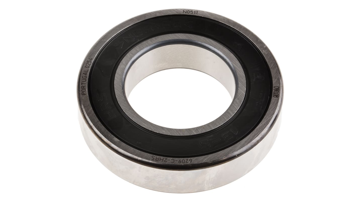 FAG 6209-C-2HRS Single Row Deep Groove Ball Bearing- Both Sides Sealed 45mm I.D, 85mm O.D