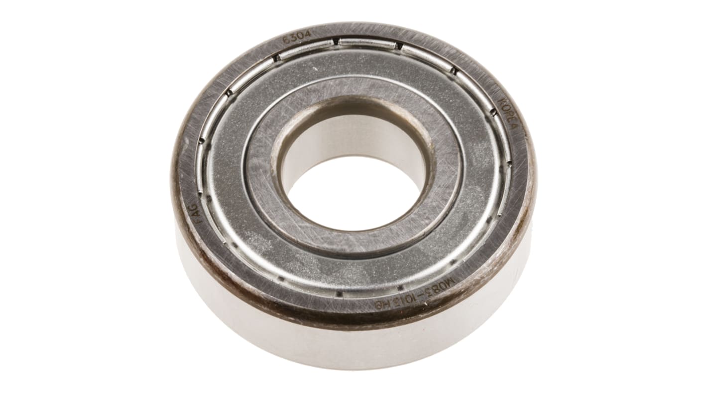 FAG 6304-2Z Single Row Deep Groove Ball Bearing- Both Sides Shielded 20mm I.D, 52mm O.D