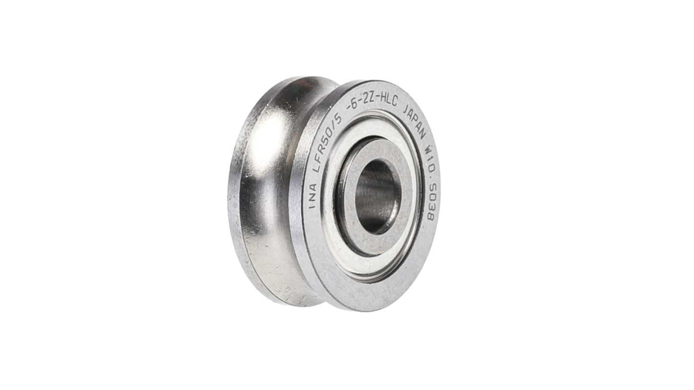Cuscinetto a rullo INA, Ø 17mm, lungh. rullo 8mm, foro int. 5mm
