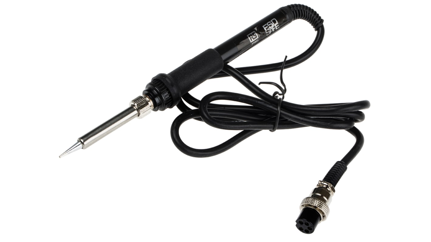 RS PRO Electric Soldering Iron, 24V, 60W, for use with 256B Soldering Station, 989B Soldering Station