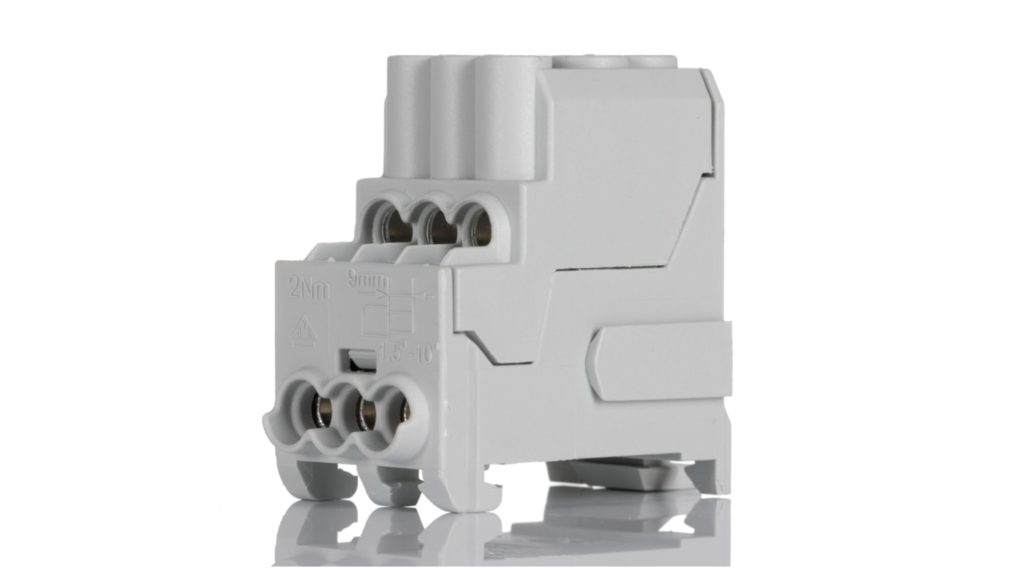 Blocco di distribuzione, Weidmuller, 6 vie 100A, 690 V c.a./c.c.