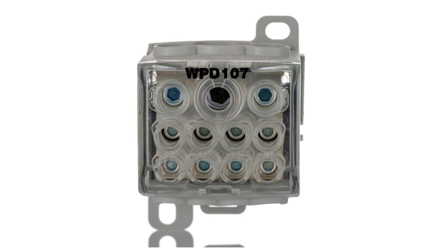 Weidmuller WPD Series Grey Distribution block, 25 mm², 35 mm², 95 mm², 1-Level, Screw Termination, ATEX, IECEx